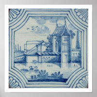 Baldosa delgada que muestra un puente levadizo sob