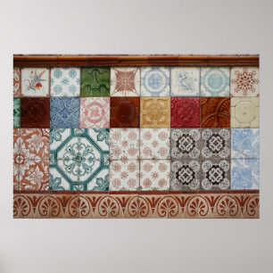 Póster Baldosas de Portugal