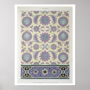 Póster Baldosas murales del Palacio de Ismayl-Bey, de 'Ar