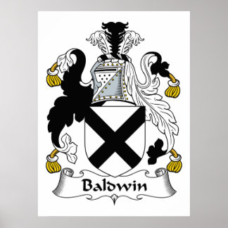 Póster Baldwin Family Crest