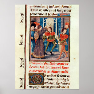 Póster Baldwin I Sexto Conde de Hainaut coronado