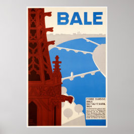 Póster Bâle, foire suisse du 7 au 17 avril 1934, Poster