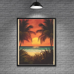 Póster Bali Bliss – Paraíso de la Isla Vintage Viajes