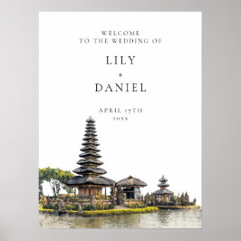 Póster Bali Destination Wedding Welcome Sign