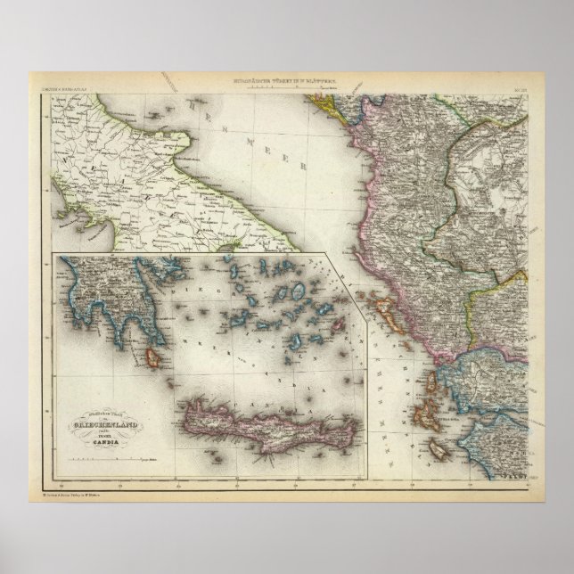 Póster Balkan Peninsula, Greece (Frente)