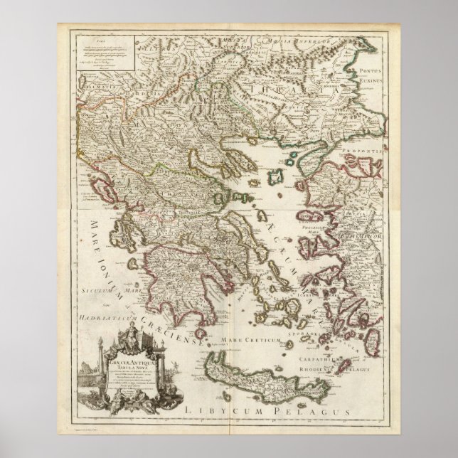 Póster Balkan Peninsula, Greece, Macedonia (Frente)