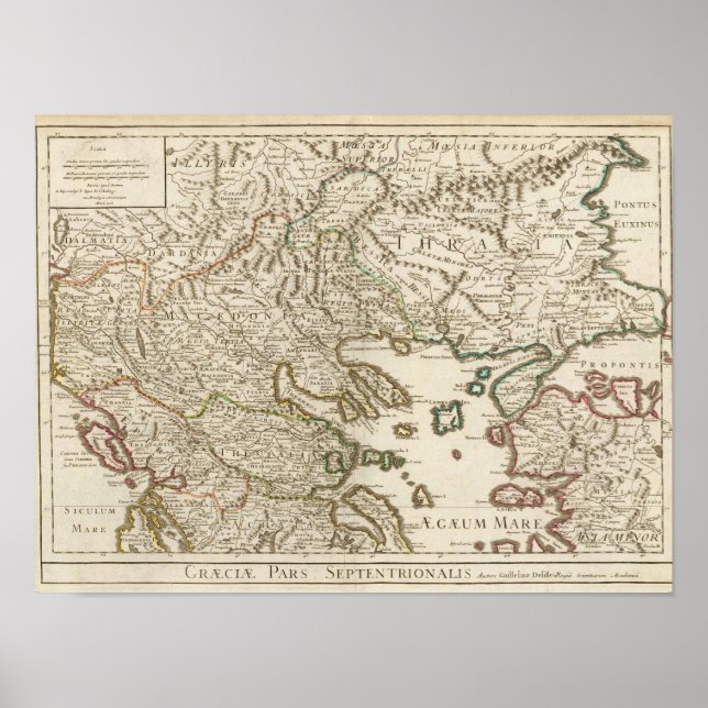 Póster Balkan Peninsula, Greece, Macedonia 2 (Frente)