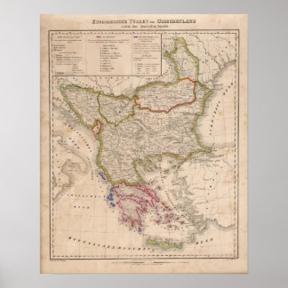 Póster Balkan Peninsula, Turkey, Greece 2