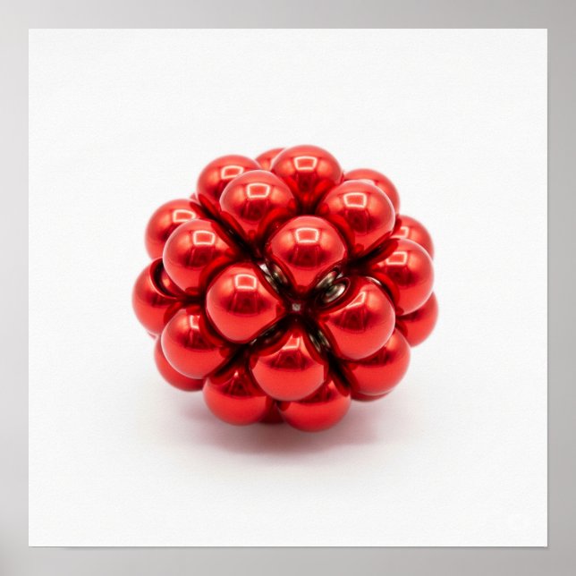 Póster Ball de estrés de esfera magnética (Frente)