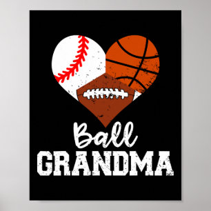 Póster Ball Grandma Fun Baloncesto
