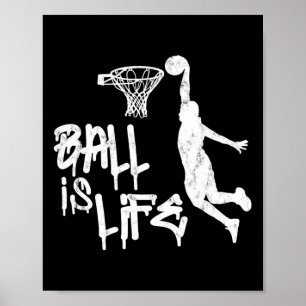 Póster Ball is Life Basketball Point Guard Team Gits Homb