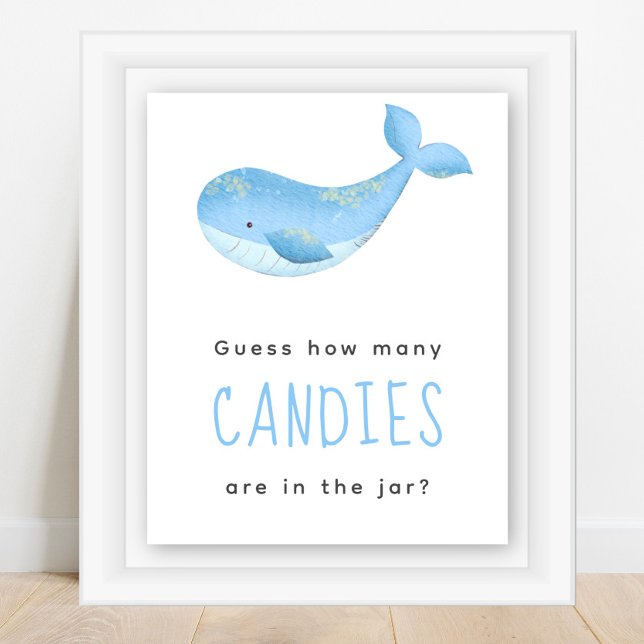 Póster Ballena acuática - Cuántos caramelos hay en el fra (Subido por el creador)
