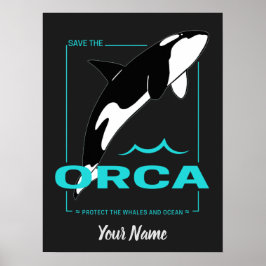 Póster Ballena asesina de orcas para un chica que ama las