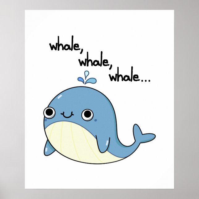 Póster Ballena, ballena, ballena, ciruela animal marina (Frente)