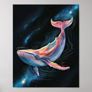 Póster Ballena cósmica