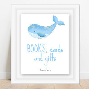 Póster Ballena de acuarela - Libros tarjetas y regalos