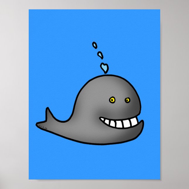Póster Ballena divertida (Frente)