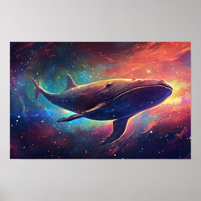 Póster Ballena espacial (Frente)
