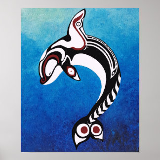 Póster Ballena feliz