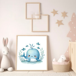Póster Ballena feliz