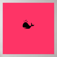 Ballena glow_black-on-red del océano