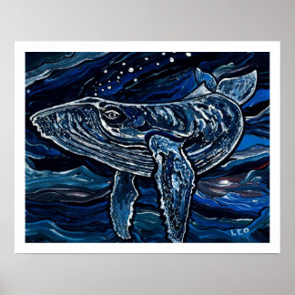 Póster Ballena jorobada