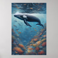 Póster | Ballena jorobada | Arte