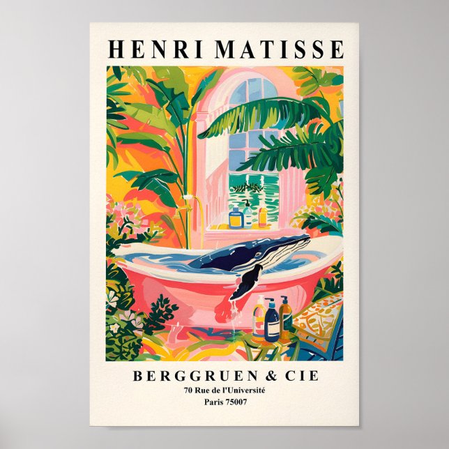 Póster Ballena jorobada En Poster De Bañera, Dopamina Pla (Frente)