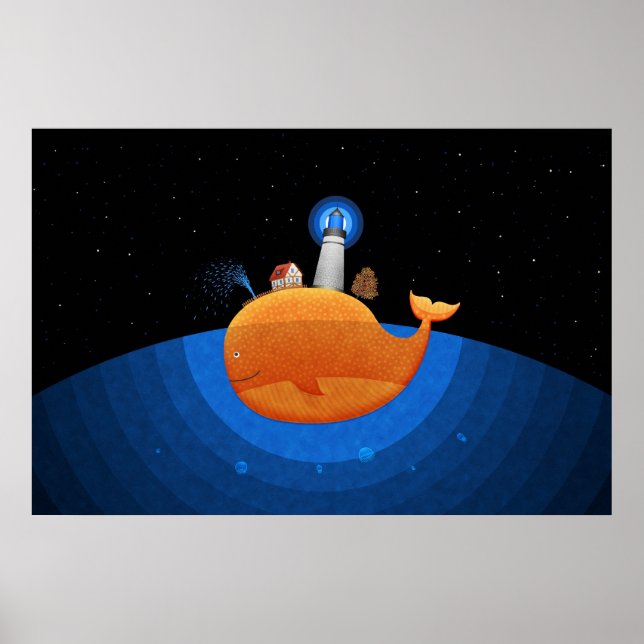 Póster Ballena (noche) (Frente)