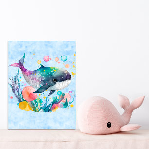 Póster Ballena submarina