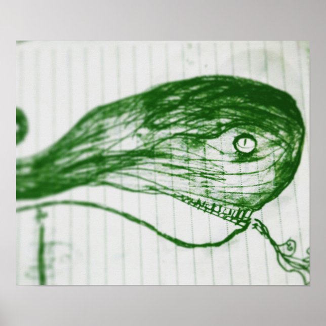 Póster ballena verde yaei (Frente)