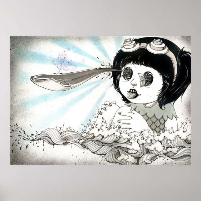 Póster "Ballena" Yan Wei | 闫 威 (Frente)