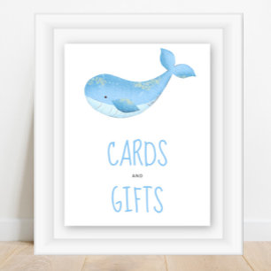 Póster Ballenas acuáticas - tarjetas y regalos