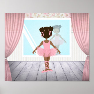 Póster Ballerina afroamericana