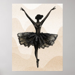 Póster Ballerina Dancer Ballet Bella Artes