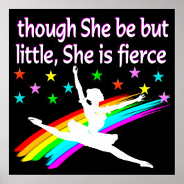 PÓSTER BALLERINA PEQUEÑA PERO FEROZ