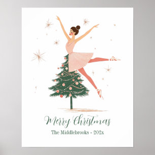 Póster Ballerina Pink Nutcracker