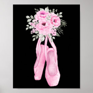 Póster Ballerina Pointe Shoes Fllet Ballet Bailarina Spri