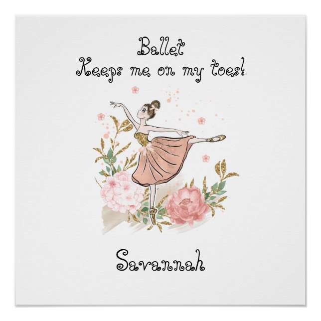 Poster Ballerina, poster de la clase de baile (Anverso)