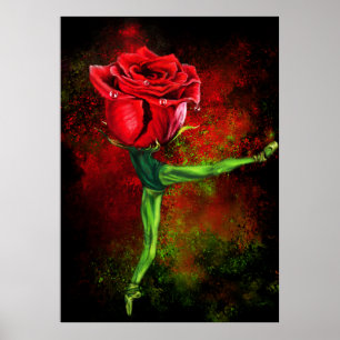Póster Ballerina Rosa Ballet Bailarina Poster - Pintura