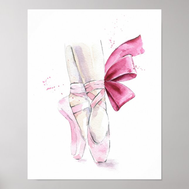Póster Ballerina Shoes Ballet Slippers (Frente)