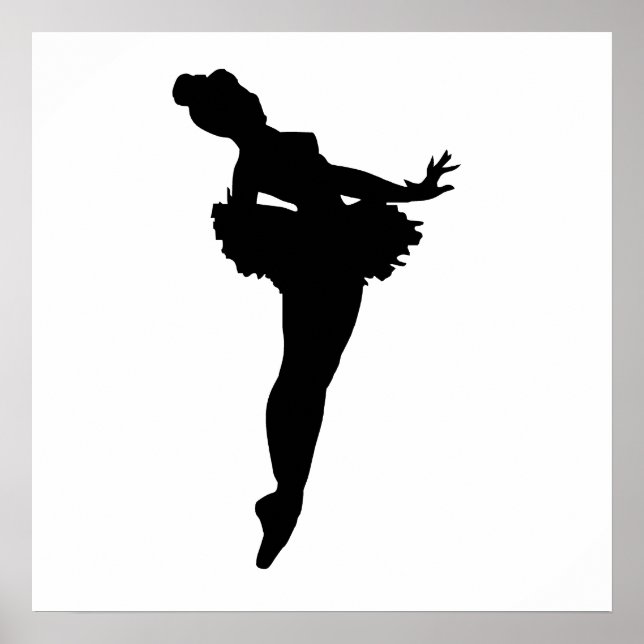 Póster Ballerina Silhouette (Frente)