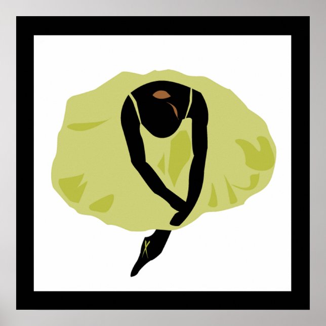 Póster Ballerina silhouette (Frente)