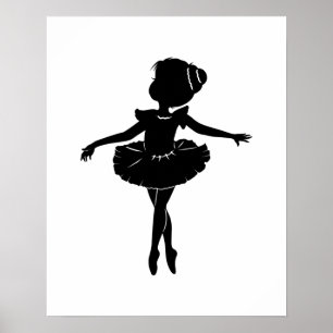 Póster Ballerina Silhouette Poster