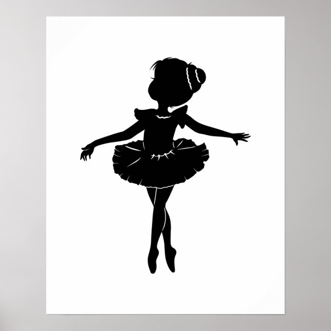 Póster Ballerina Silhouette Poster (Frente)