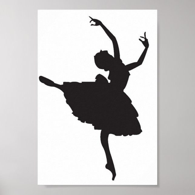 Póster Ballerina Silhouette Poster (Frente)