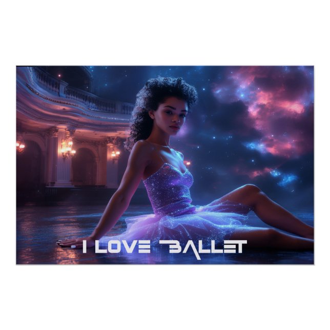 PÓSTER BALLET - AMO EL BALLET (Anverso)