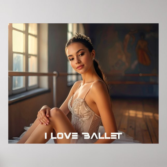 PÓSTER BALLET - AMO EL BALLET (Frente)