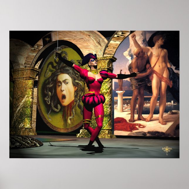 Póster BALLET ANDROID, Ciencia Ficción (Frente)
