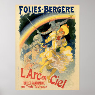Póster Ballet arco iris de Folies Bergère
